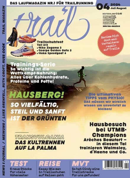 Trail Magazin – Juli-August 2024 Cover