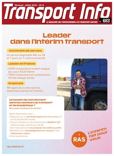 Transport Info – Juillet 2024 Cover