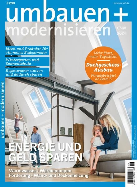 Umbauen + Modernisieren – Juli-August 2024 Cover