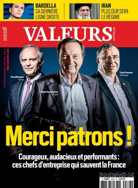 Valeurs Actuelles – 30 Mai 2024 Cover