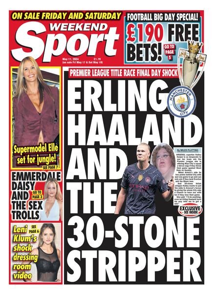 Weekend Sport – 17 May 2024 Cover