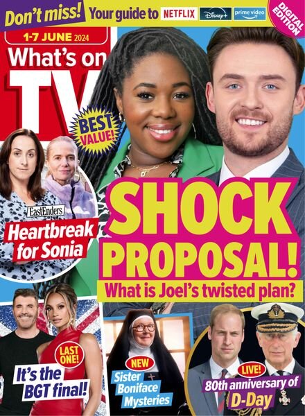 What’s on TV – 1 June 2024 Cover
