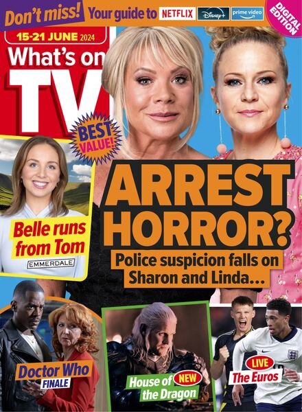 What’s on TV – 15 June 2024 Cover