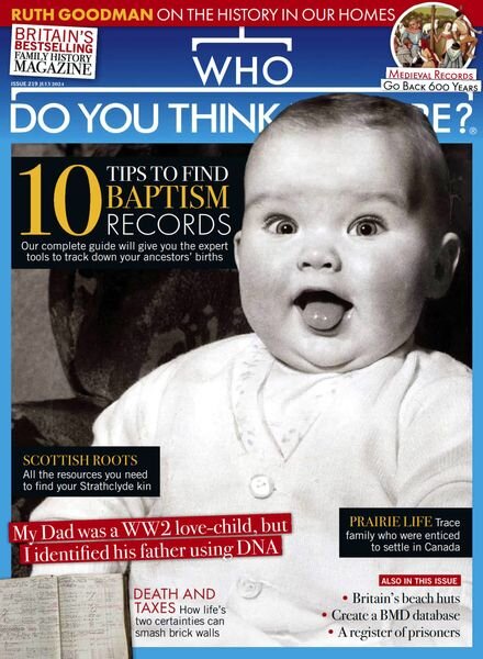 Who Do You Think You Are – July 2024 Cover