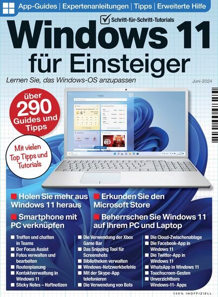 Windows 11 fur Einsteiger – Juni 2024 Cover