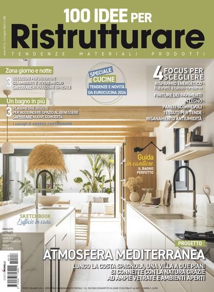 100 Idee per Ristrutturare – Luglio 2024 Cover