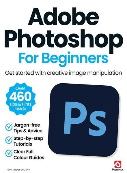 Adobe Photoshop for Beginners – July 2024 Cover
