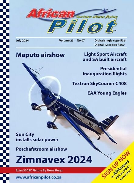African Pilot Magazine – July 2024 Cover