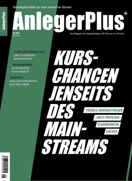 AnlegerPlus – 6 Juli 2024 Cover