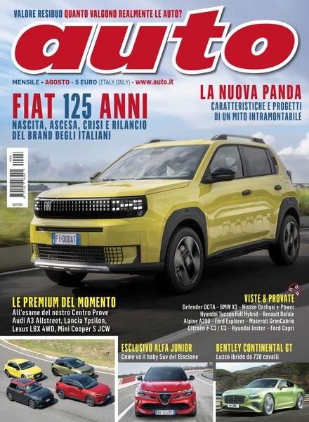 Auto – Agosto 2024 Cover