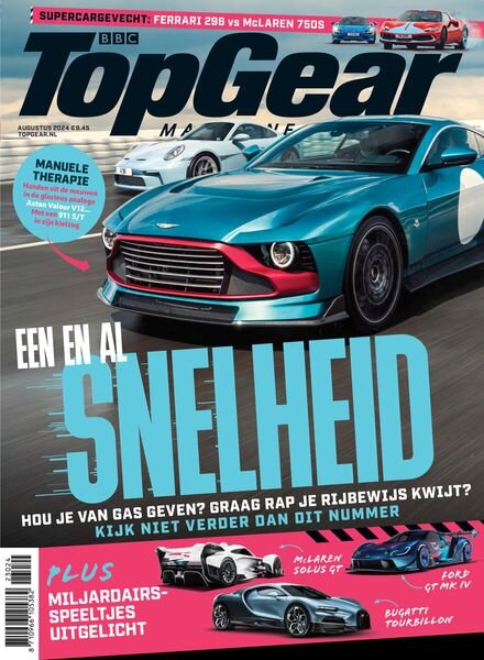 BBC Top Gear Netherlands – Augustus 2024 Cover