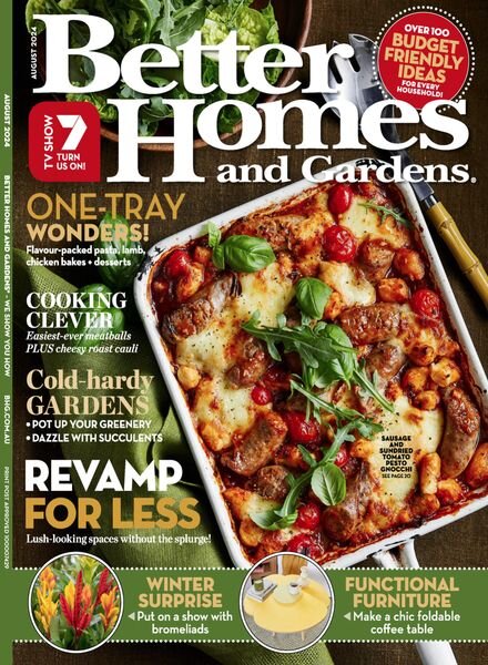Better Homes and Gardens Australia – August 2024 Cover