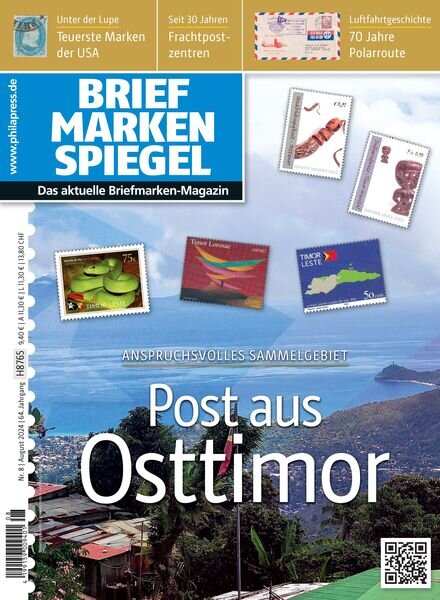 Briefmarken Spiegel – August 2024 Cover