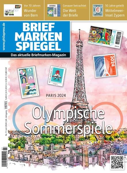 Briefmarken Spiegel – Juli 2024 Cover