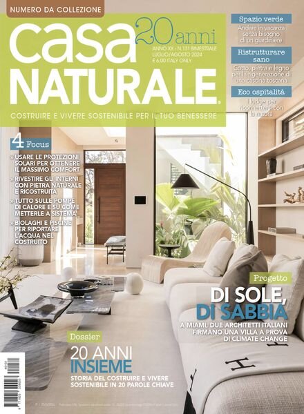Casa Naturale – Luglio-Agosto 2024 Cover