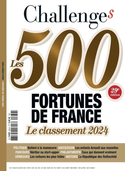 Challenges – 18 Juillet 2024 Cover