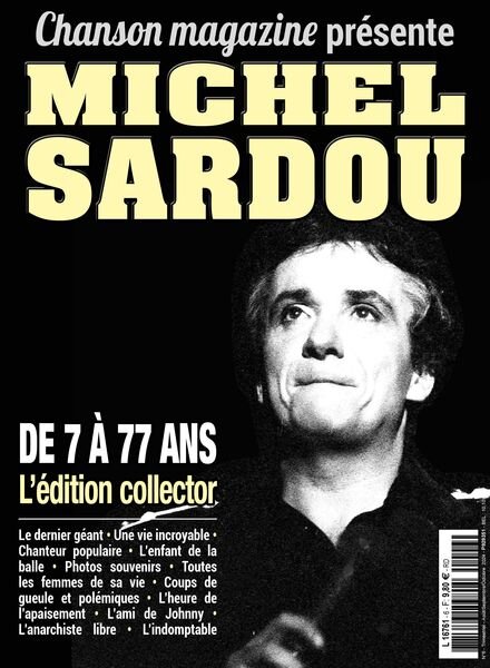Chanson Magazine – Aout-Septembre-Octobre 2024 Cover