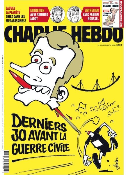 Charlie Hebdo – 24 Juillet 2024 Cover