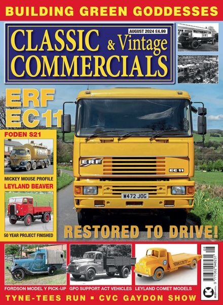 Classic & Vintage Commercials – August 2024 Cover