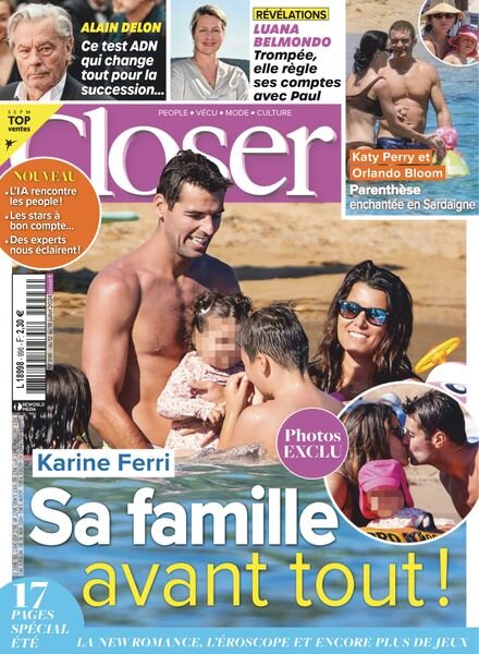 Closer France – 12 Juillet 2024 Cover