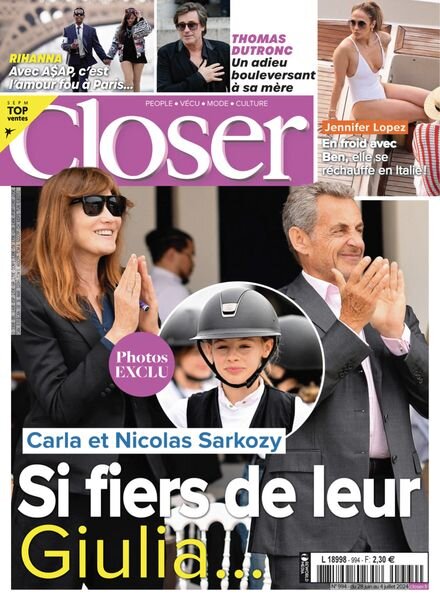 Closer France – 28 Juin 2024 Cover