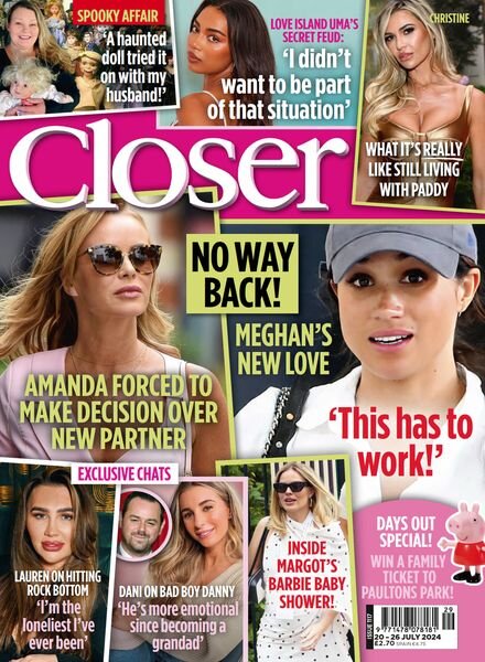 Closer UK – Issue 1117 – 20 July 2024 Cover