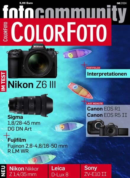 ColorFoto – August 2024 Cover