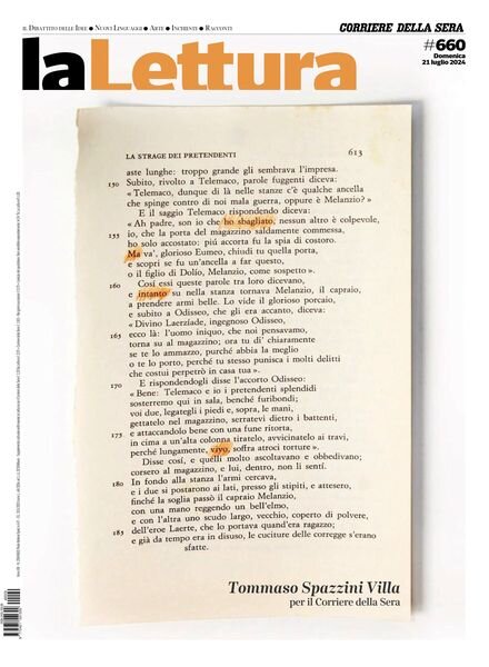 Corriere della Sera La Lettura – 21 Luglio 2024 Cover