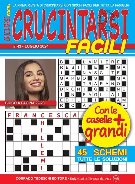 Crucintarsi Facili – Luglio 2024 Cover