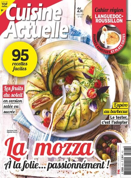 Cuisine Actuelle – Aout 2024 Cover