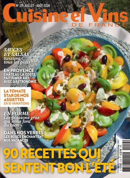 Cuisine et Vins de France – Juillet-Aout 2024 Cover