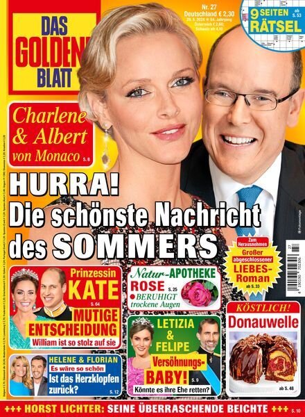 Das Goldene Blatt – 29 Juni 2024 Cover