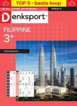Denksport Filippine 3 Vakantieboek – 11 Juli 2024