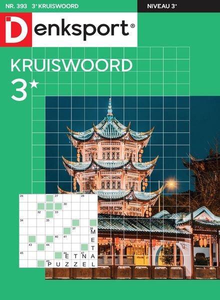 Denksport Kruiswoord 3 – 11 Juli 2024 Cover