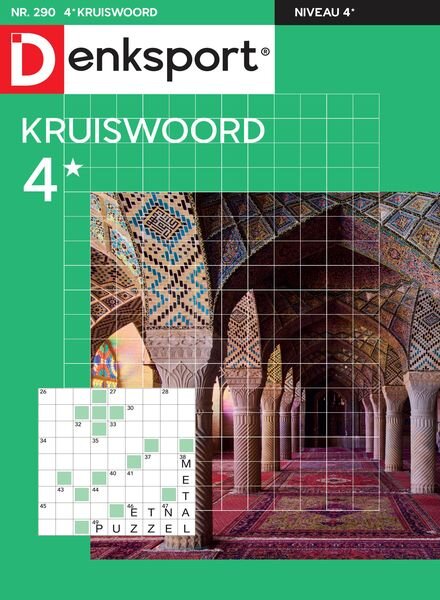 Denksport Kruiswoord 4 – 11 Juli 2024 Cover