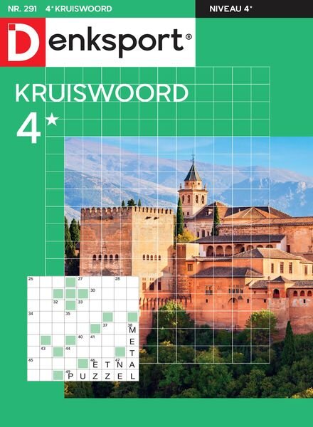 Denksport Kruiswoord 4 – 25 Juli 2024 Cover