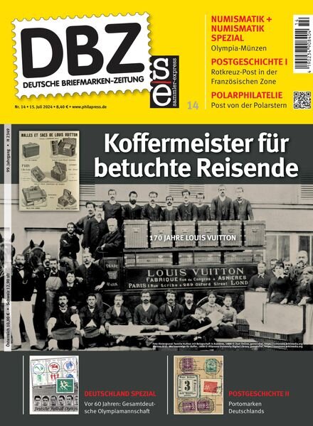 Deutsche Briefmarken-Zeitung – 15 Juli 2024 Cover