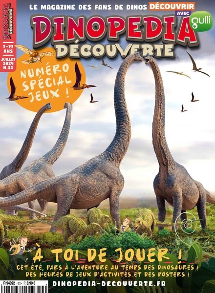 Dinopedia Decouverte – Juillet 2024 Cover