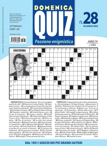 Domenica Quiz – 18 Luglio 2024 Cover