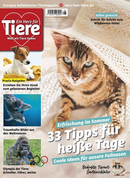 Ein Herz fur Tiere – August 2024 Cover