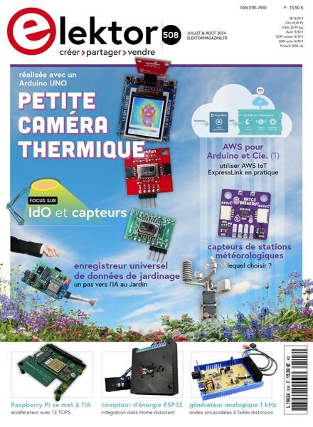 Elektor France – Juillet-Aout 2024 Cover