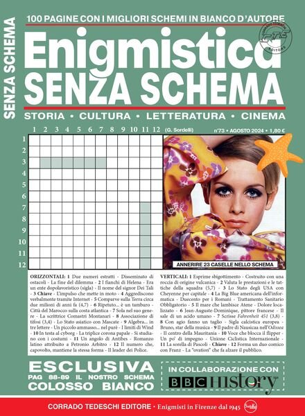Enigmistica Senza Schema – Agosto 2024 Cover