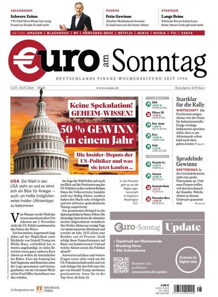 Euro am Sonntag – 12 Juli 2024 Cover