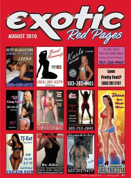 Exotic Red Pages – August 2010 Cover