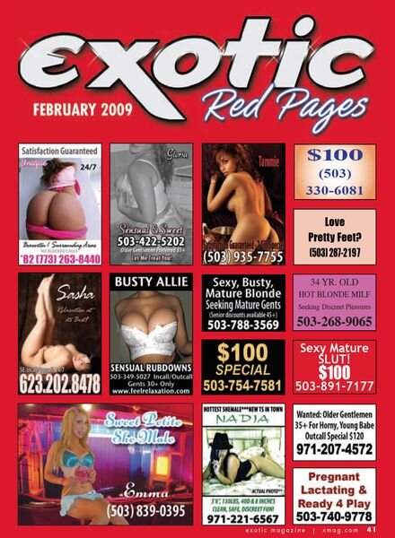 Exotic Red Pages – February 2009 Cover
