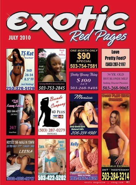 Exotic Red Pages – July 2010 Cover
