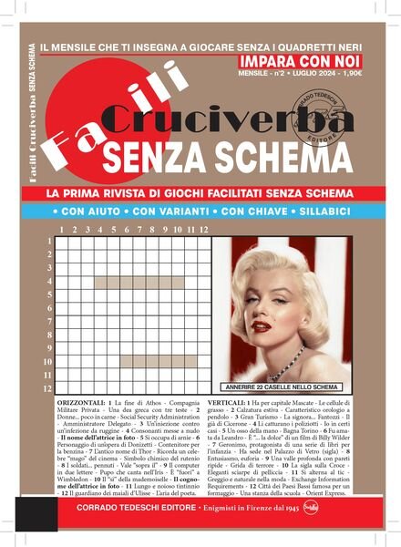 Facili Cruciverba – 11 Luglio 2024 Cover