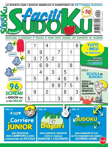 Facili Sudoku – Luglio 2024 Cover