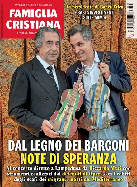 Famiglia Cristiana – 21 Luglio 2024 Cover