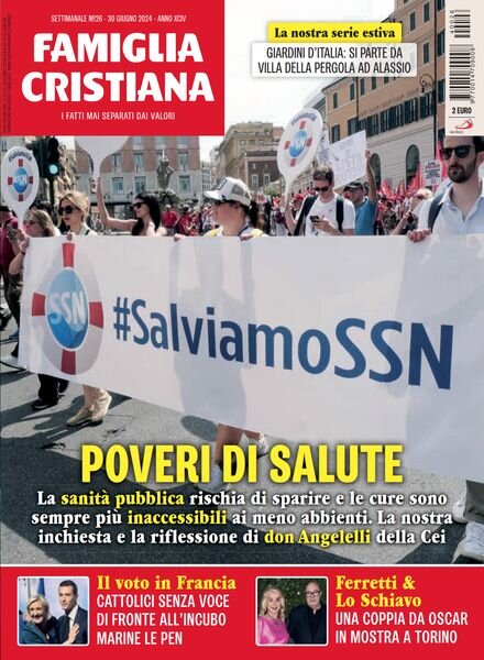 Famiglia Cristiana – 30 Giugno 2024 Cover